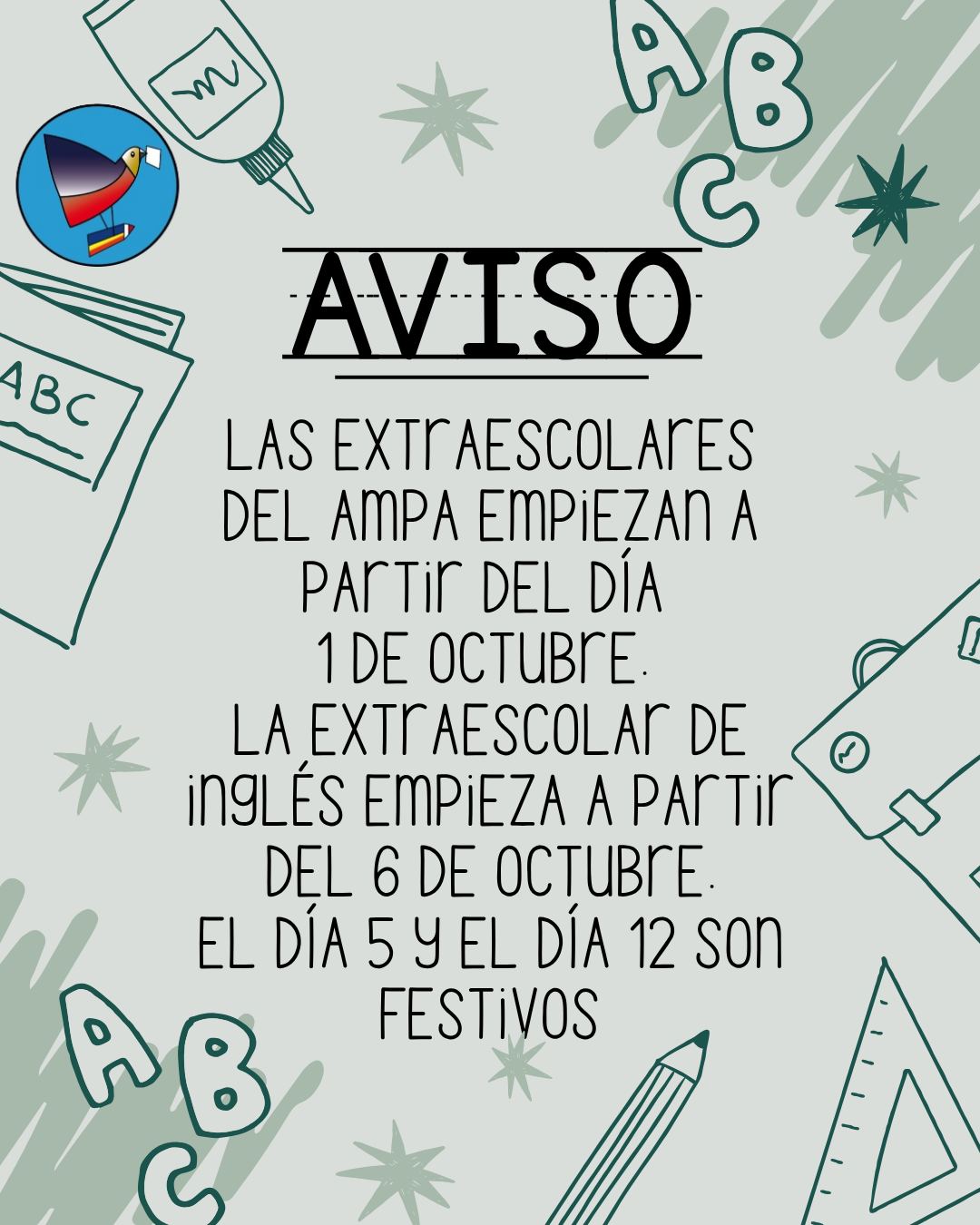 INICIO DE EXTRAESCOLARES