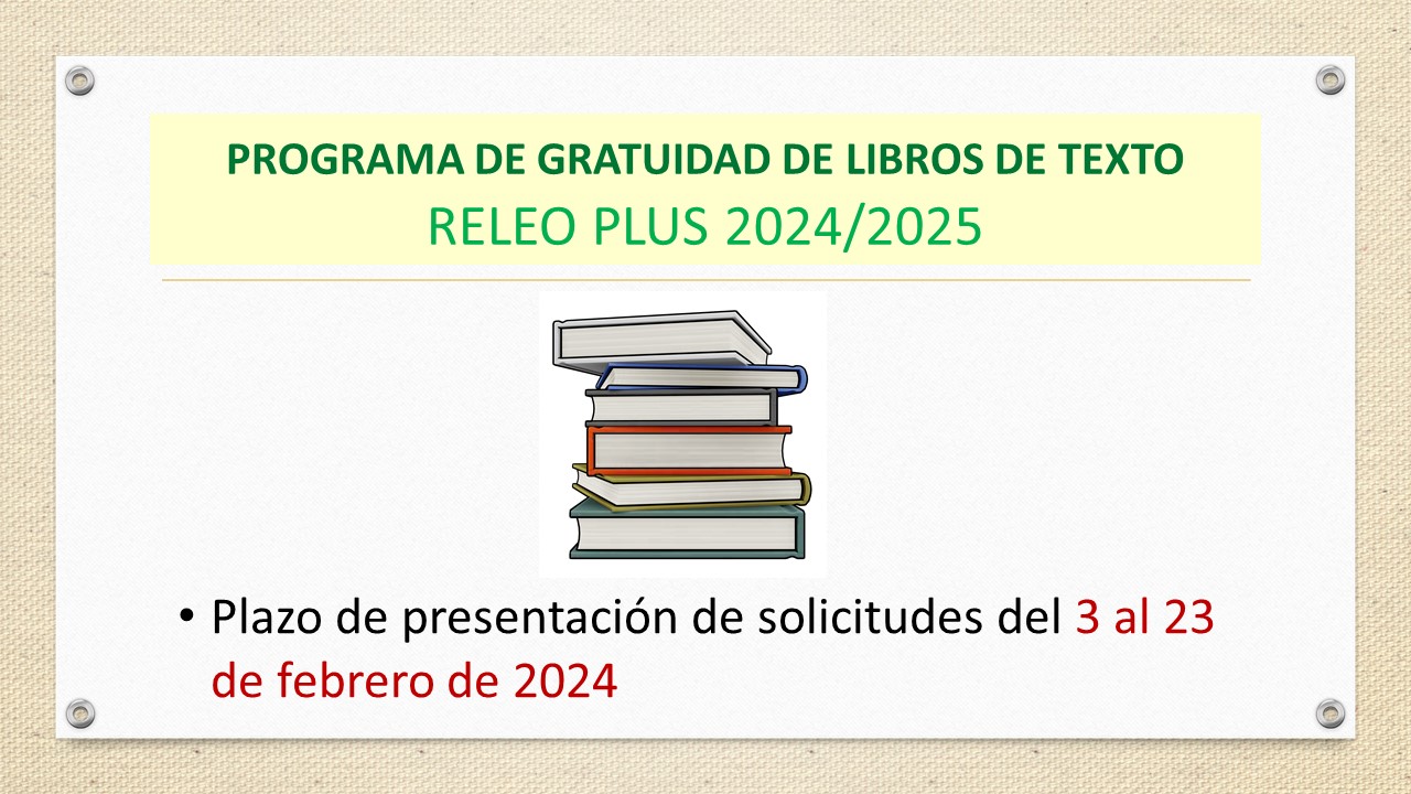 CONVOCATORIA RELEO PLUS 2024/2025